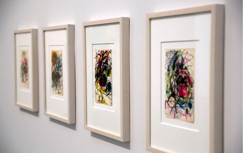 Blick in die Ausstellung – Joan Mitchell – The Sketchbook Drawings