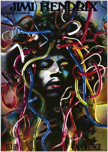 Günther Kieser Jimi Hendrix Experience (Neudruck), 1969