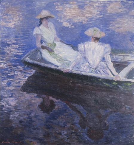 Claude Monet Sur le bateau (Jeunes filles en barque), 1887 Im Boot (Junge Mädchen in Ruderboot) Öl auf Leinwand, 145,5 x 133,5 cm The National Museum of Western Art, Tokyo. Matsukata Collection