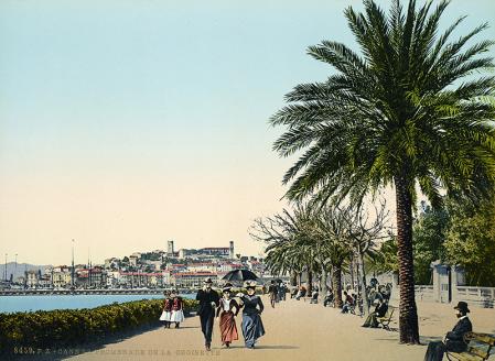 P. Z. (Photoglob Zürich), Promenade de la Croisette, Cannes, Frankreich, 1897
