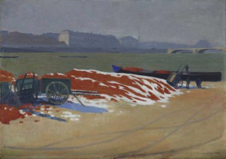 Félix Vallotton, Roter Sand am Seine-Ufer, 1901